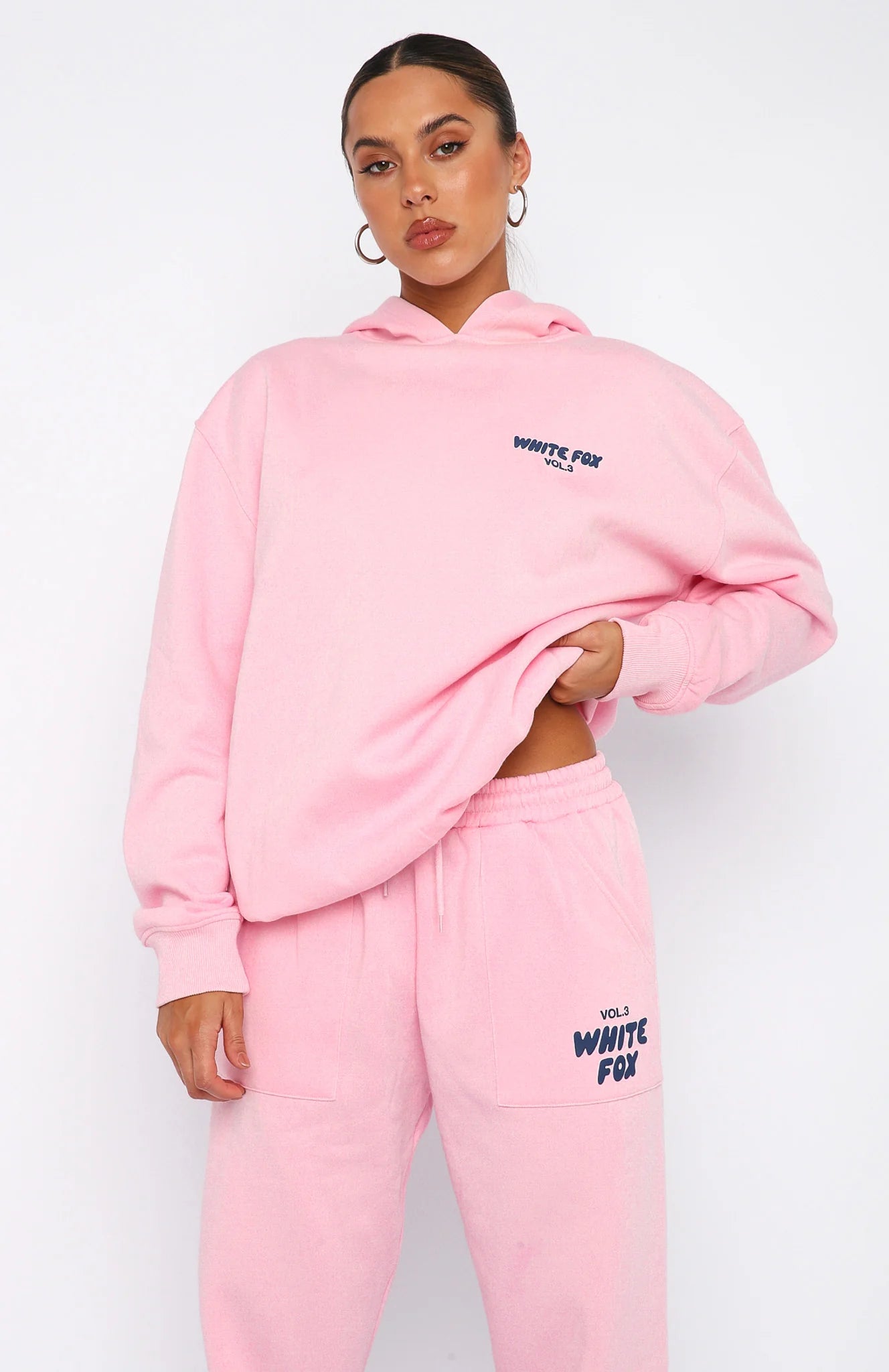 White Fox Oversized Hoodie + Free Sweatpants