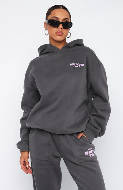 White Fox Oversized Hoodie + Free Sweatpants